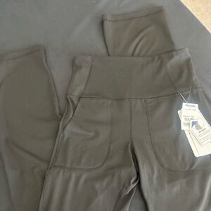 Black High-Waisted bootcut Leggings